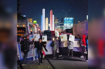 El bloqueo ha generado afectaciones vehiculares de varios kilómetros en Periférico Norte