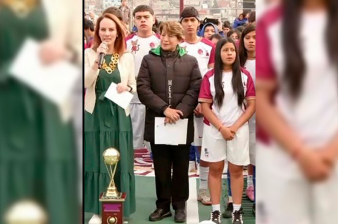 Autoridades invitan a jóvenes a participar y enviar videos para ganar boletos para la inauguración de la Copa del Mundo.
