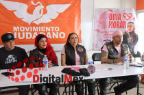 En conferencia de prensa, la activista Dina Morán, dirigente de mujeres en Movimiento Ciudadano y miembro de la Confederación Mujeres Bikers, invitó a la ciudadanía a sumarse a esta causa.