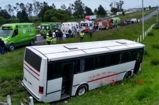 En el autobús viajaban 43 pasajeros y el conductor