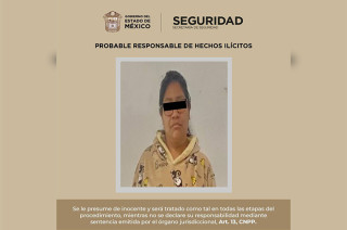 La mujer fue puesta a disposición del Centro de Justicia para las Mujeres en Toluca para definir su situación legal.