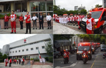 Más de 170 elementos participaron en el acto realizado en el Hospital Central de Polanco, acompañado de sirenas y un minuto de silencio.
