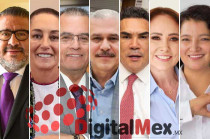 Horacio Duarte, Claudia Sheinbaum, Ariel Juárez, Wblester Santiago, Alito Moreno, Cristina Ruiz, Lupita Díaz