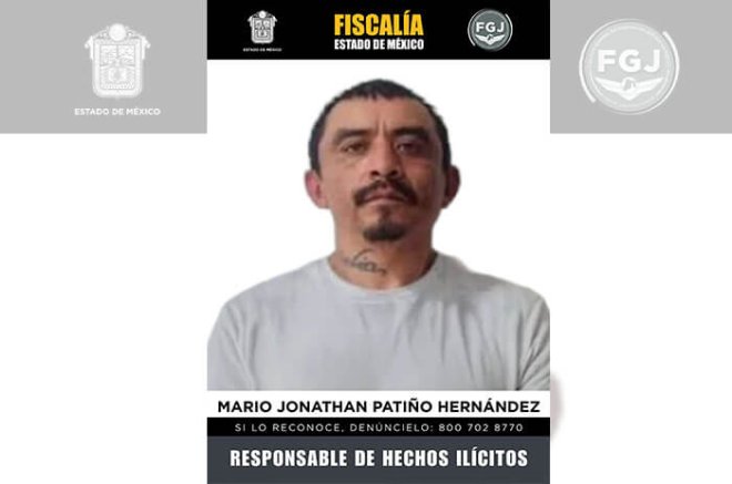 Las investigaciones permitieron identificar a Patiño Hernández y obtener una orden de aprehensión en su contra.