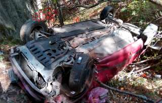 Perdió el control al llegar a la Curva del Diablo, en la comunidad de Bellavista, municipio de Almoloya de Juárez