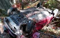 Perdió el control al llegar a la Curva del Diablo, en la comunidad de Bellavista, municipio de Almoloya de Juárez