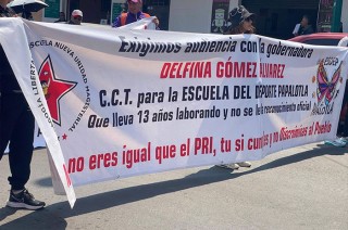Buscan una audiencia con la gobernadora Delfina Gómez. 