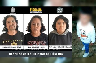 Lilia Delgado Pérez, Ana Lilia Morales Delgado y Carlos Morales Cruz fueron sentenciados.