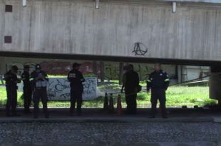 La víctima fue ubicada frente a la empresa Bonafont.