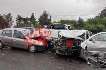 #Video: ¡Alerta! Carambola de cinco autos causa intenso tráfico en #Tollocan