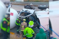 La Guardia Nacional abanderó el área y gestionó los cortes de circulación para evitar riesgos