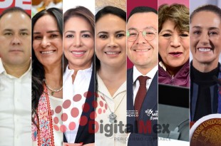 Alejandro Castro, Isabel Sánchez, Ivonne Ruiz, Alejandra del Moral, Daniel Sibaja, Delfina Gómez, Claudia Sheinbaum