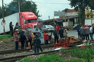 El accidente se dio a la altura del kilómetro 7,  exactamente en la entrada de San Pablo Autopan