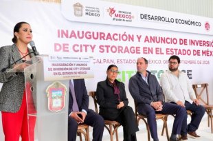 Laura González Hernández encabezó la conferencia en Naucalpan donde se presentó el inicio de operaciones de City Storage en el Estado de México.