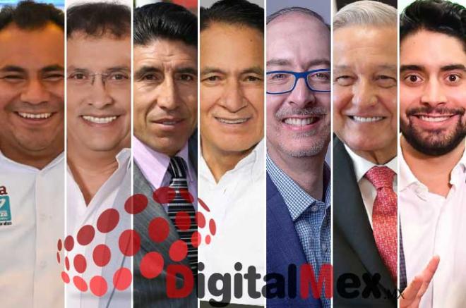 Rigoberto Vargas, Mario Cervantes, Raúl Ascencio, Mario Santana, Carlos Barrera, Andrés Manuel, Luis Miranda Barrera