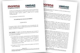 Lanza Morena convocatoria para elegir a coordinador de la 4T en #Edoméx y virtual candidatura a gubernatura