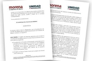 Lanza Morena convocatoria para elegir a coordinador de la 4T en #Edoméx y virtual candidatura a gubernatura