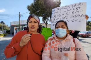 Se manifestaron frente a la Sala Regional del Tribunal Electoral del Poder Judicial de la Federación en contra de la determinación para que sea el primer regidor quien asuma la titularidad del municipio.