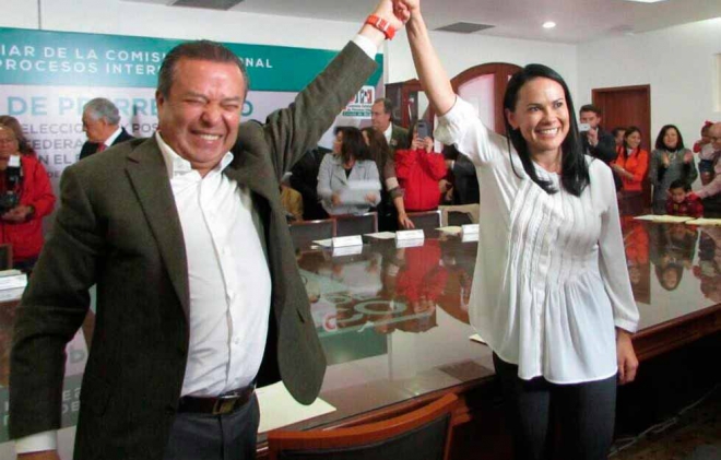 Se registran en el PRI César Camacho y Alejandra del Moral rumbo al Senado