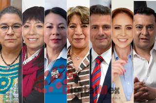 Lenia Batres, María Esther Rodríguez, Maricela Reyes, Delfina Gómez, Enrique Peña, Cristina Ruiz, Miguel Ángel Cruz
