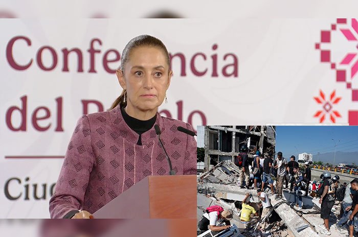 Claudia Sheinbaum confirmó la muerte de dos ciudadanos mexicanos tras el terremoto de magnitud 7.4 registrado en Colombia.