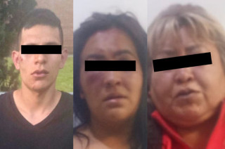 Personas detenidas por su presunta participación en un robo con violencia en Toluca