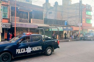 Durante las diligencias, elementos de la Dirección de Seguridad Pública Municipal resguardaron la zona.