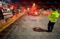 La víctima intentaba atravesar los carriles centrales de Paseo Tollocan cuando fue embestida.