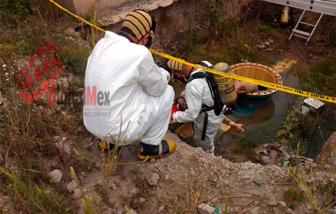 #Toluca: rescatan otro cuerpo de tubería en el Cutzamala