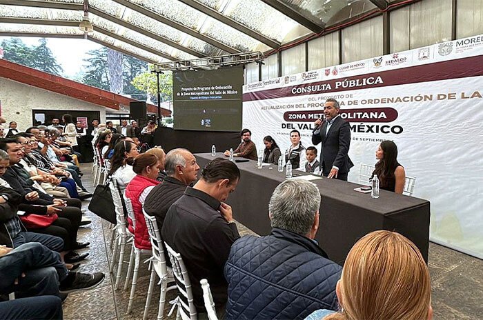 Habitantes participaron en los primeros encuentros de la Consulta Pública para actualizar la planeación de la Zona Metropolitana del Valle de México.
