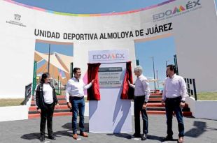 Inauguran Unidad deportiva de Almoloya de Juárez