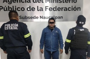 Después de verificar que no estaba en riesgo su vida, fue trasladado a la Fiscalía General de la República (FGR), con sede en Naucalpan.