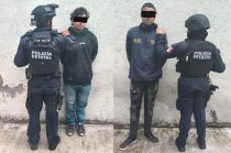 John "N", de 26 años, y Yefri "N", de 29, ambos de nacionalidad colombiana, fueron detenidos en Tenango del Valle por su probable participación en los delitos de extorsión y cohecho.