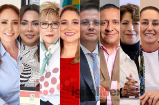 Cristina Ruiz, Angelina Carreño, Cristina González, Ana Muñiz, Fernando Díaz, Héctor Macedo, Delfina Gómez, Claudia Sheinbaum 