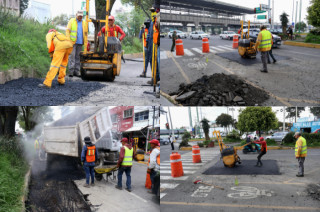 Bacheo en Avenida Isidro Fabela para mejorar movilidad y seguridad