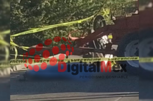 Motociclista perdió la vida tras derrapar en calles de la comunidad de La Magdalena Tenexpan