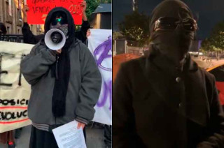 Estudiantes de la #UAEMéx protestan frente a Palacio Nacional