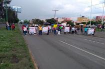 Vecinos se apostaron sobre la avenida Central en protesta