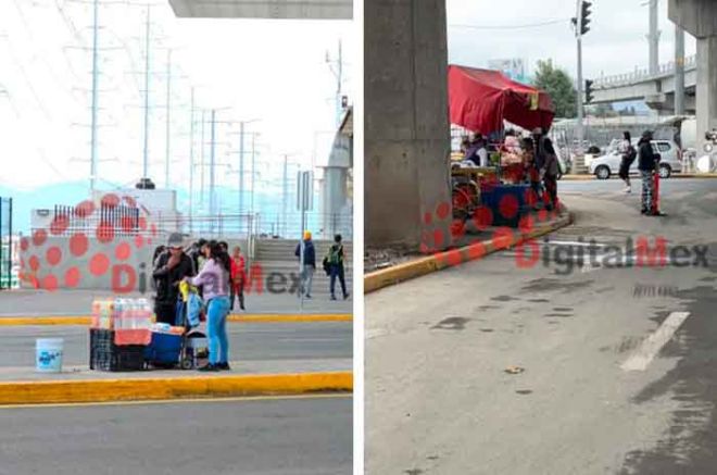 #Video: Denuncian presencia de vendedores ambulantes afuera del Tren "El Insurgente"