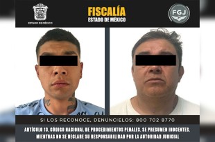 Los detenidos fueron ingresados al Centro Penitenciario y de Reinserción Social de Chalco a disposición de la Autoridad Judicial.