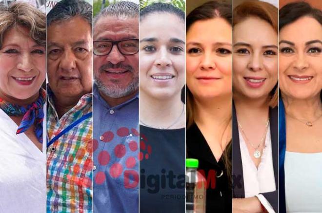 Delfina Gómez, Higinio Martínez, Horacio Duarte, Amalia Pulido, Daniella Durán, Karina Vaquera, Jacqueline García