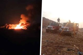 #Video: Arde relleno sanitario en #Naucalpan
