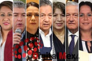 Xóchitl Flores, Juan Carlos González, Ariadna Montiel, Higinio Martínez, Delfina Gómez, Andrés Manuel, Ana María Vázquez