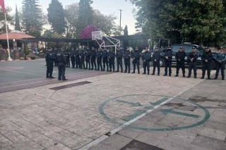 Con un estado de fuerza de más de 100 elementos se llevan a cabo las actividades de este despliegue.