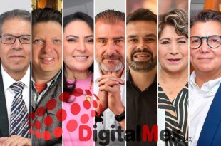 José Martínez Vilchis, David López, Iraí Albarrán, Carlos de la Peña, Jorge Álvarez Máynez, Delfina Gómez, Celina Castañeda