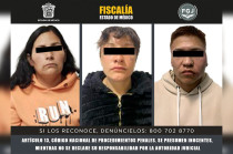 Arturo “N”, Selene “N” y Ariana “N”, fueron detenidos e ingresados al Centro Penitenciario y de Reinserción Social de la zona.