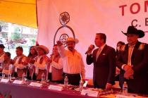Rinde protesta Benigno Arroyo Bautista como presidente de Ixtapan del Oro