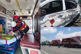 Una víctima fue trasladada vía aérea por la gravedad de sus heridas.