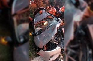 El accidente ocurrió la tarde-noche del sábado, a la altura de “El Yukón”.