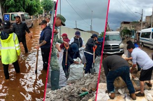 El desbordamiento del Canal de la Compañía afectó las calles 13 y 14 de la colonia Arturo Montiel